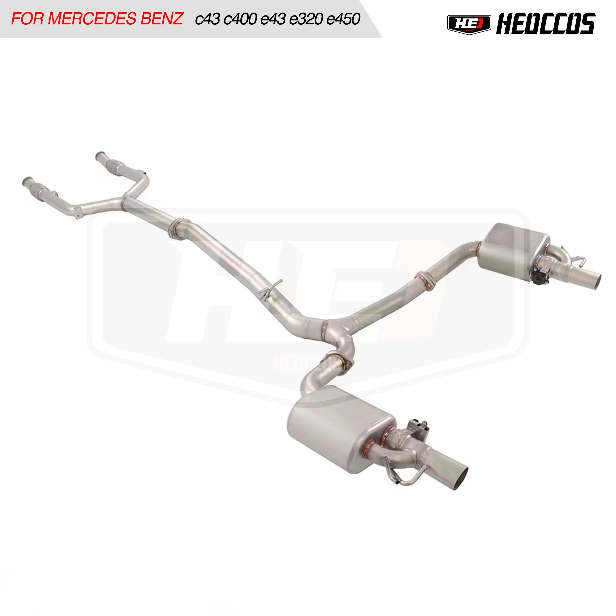 HEO High performance exhaust catback system for Mercedes Benz c43 c400 c450 e43 e320 e450 exhaust SUS304