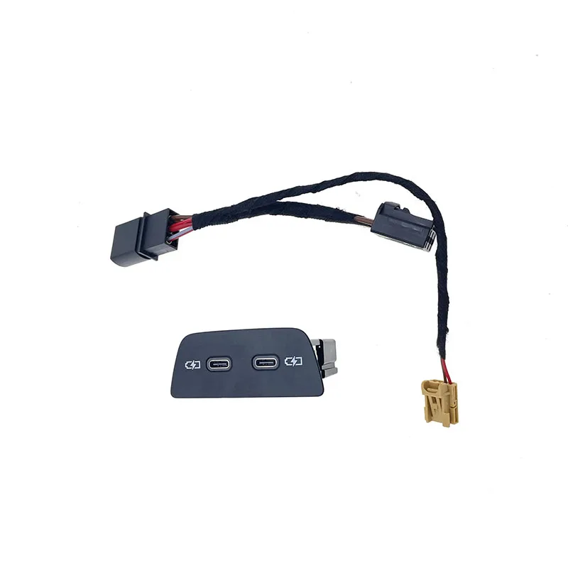 Hinten USB Typ-C Ladegerät Buchse Draht Für Golf mk8 ID.3 id.4 id.5 id.6 Q4 Q5