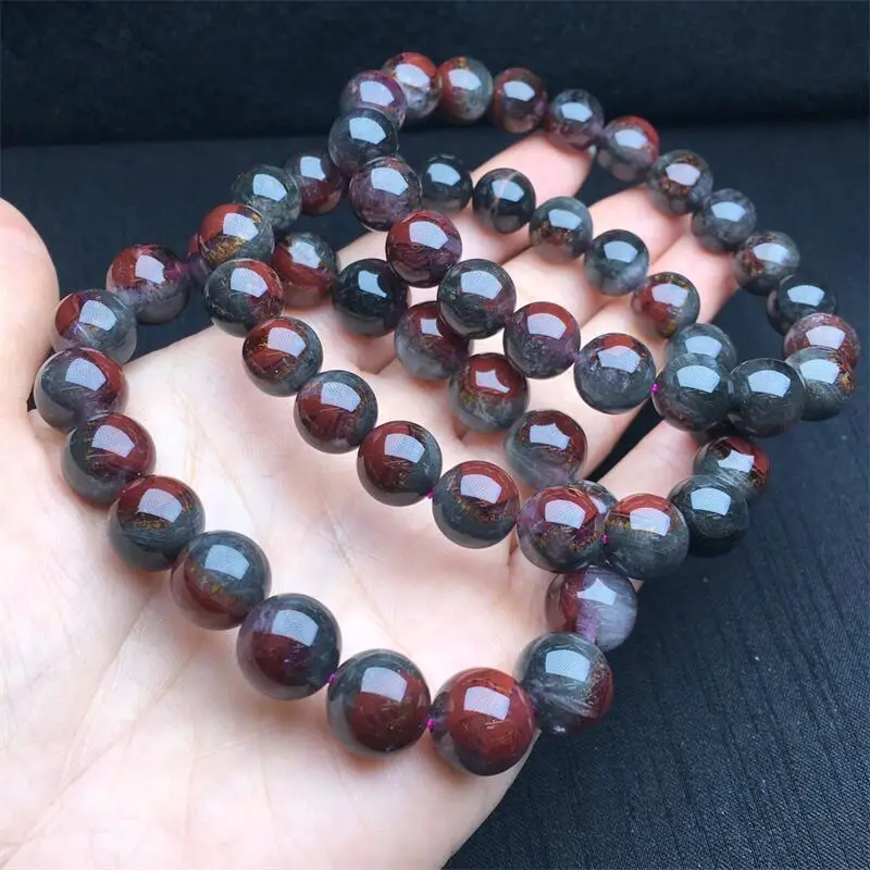 10MM Natural Auralite Bracelet String Charms Strand Exquisite Jewelry Gift Healing Crystal Energy Gift 1pcs