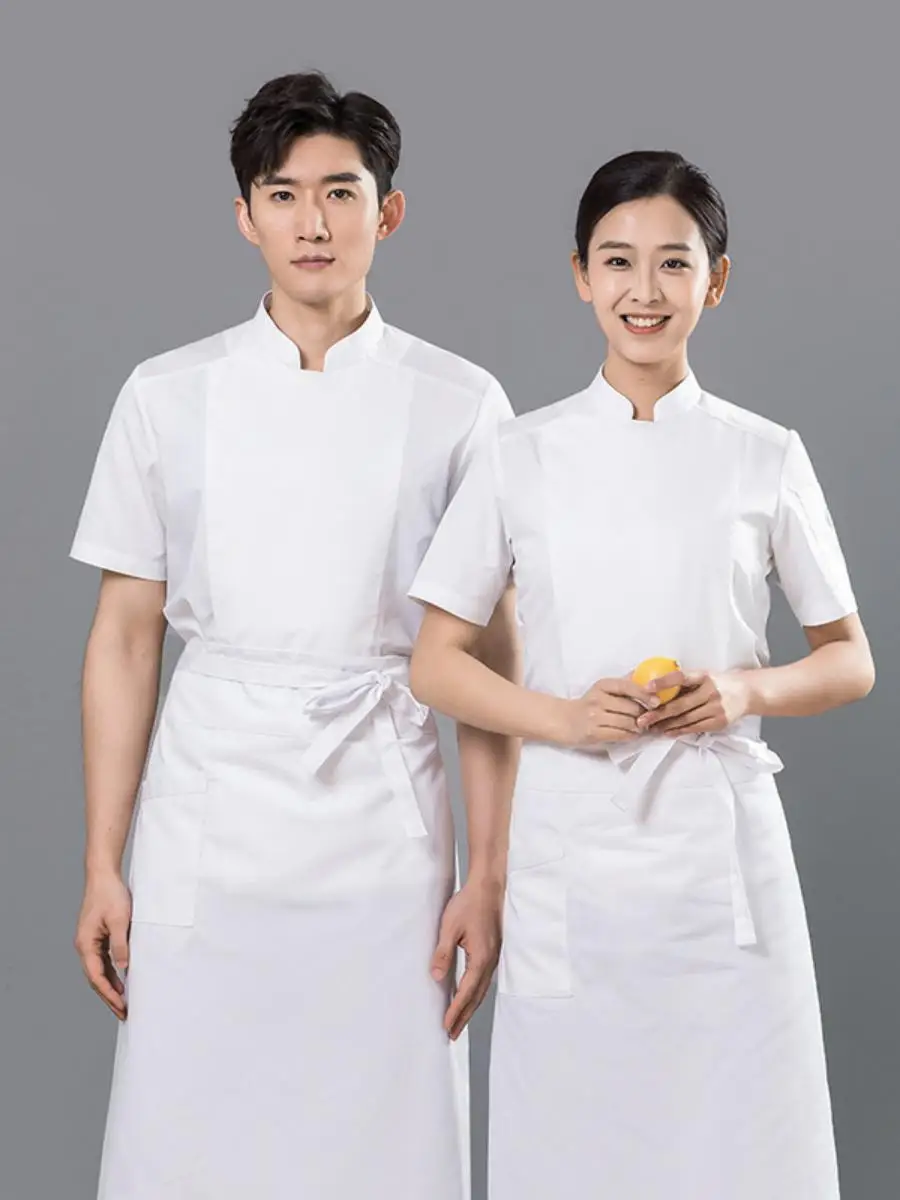 

Легкая профессиональная униформа для поваров (мужская и женская) для персонала ресторанов и кухонь, дышащая, влагоотводящая.