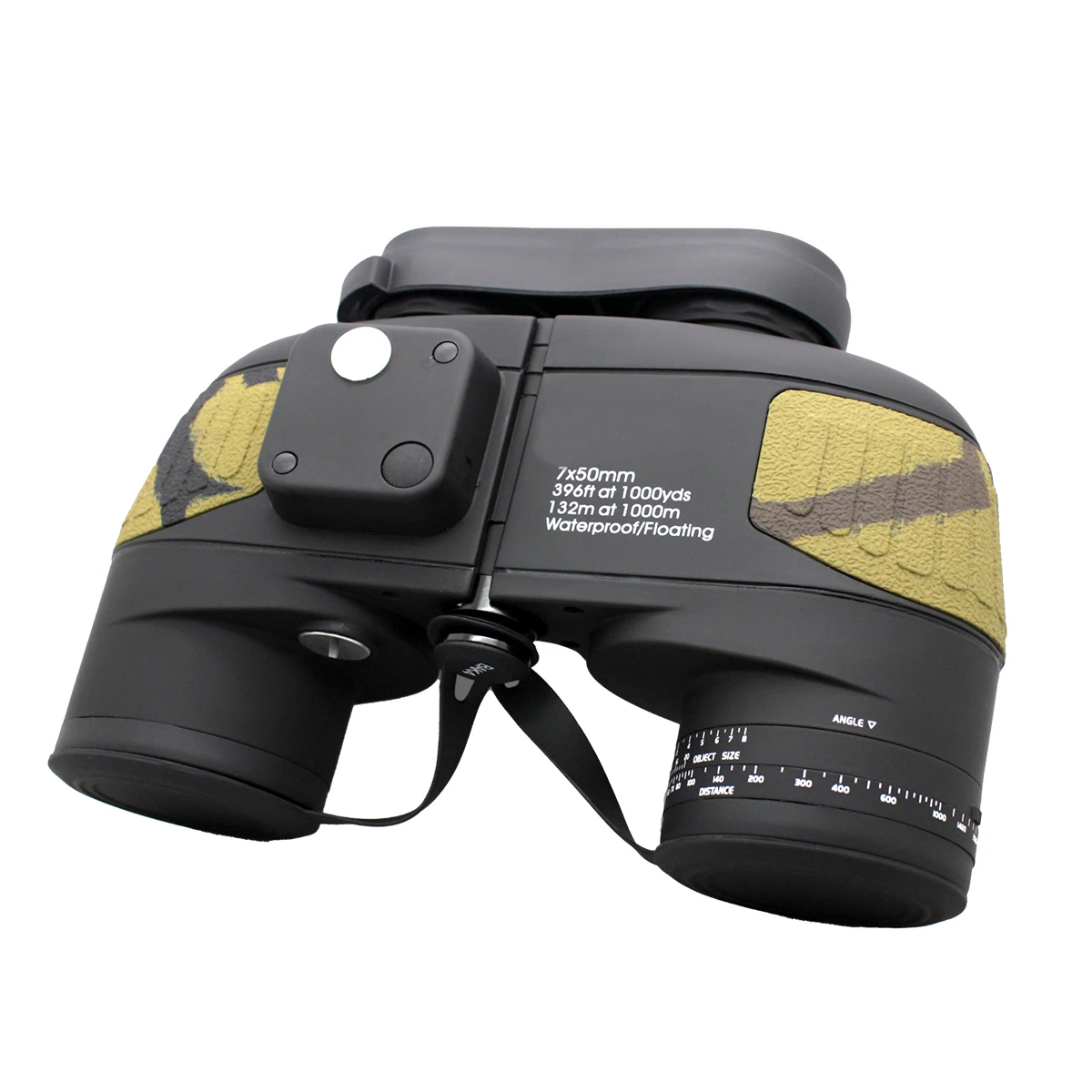 2024 new 7x50 Desert Camouflage protection color compass good long range scope with waterproof Pouch Box  for hunting binoculars