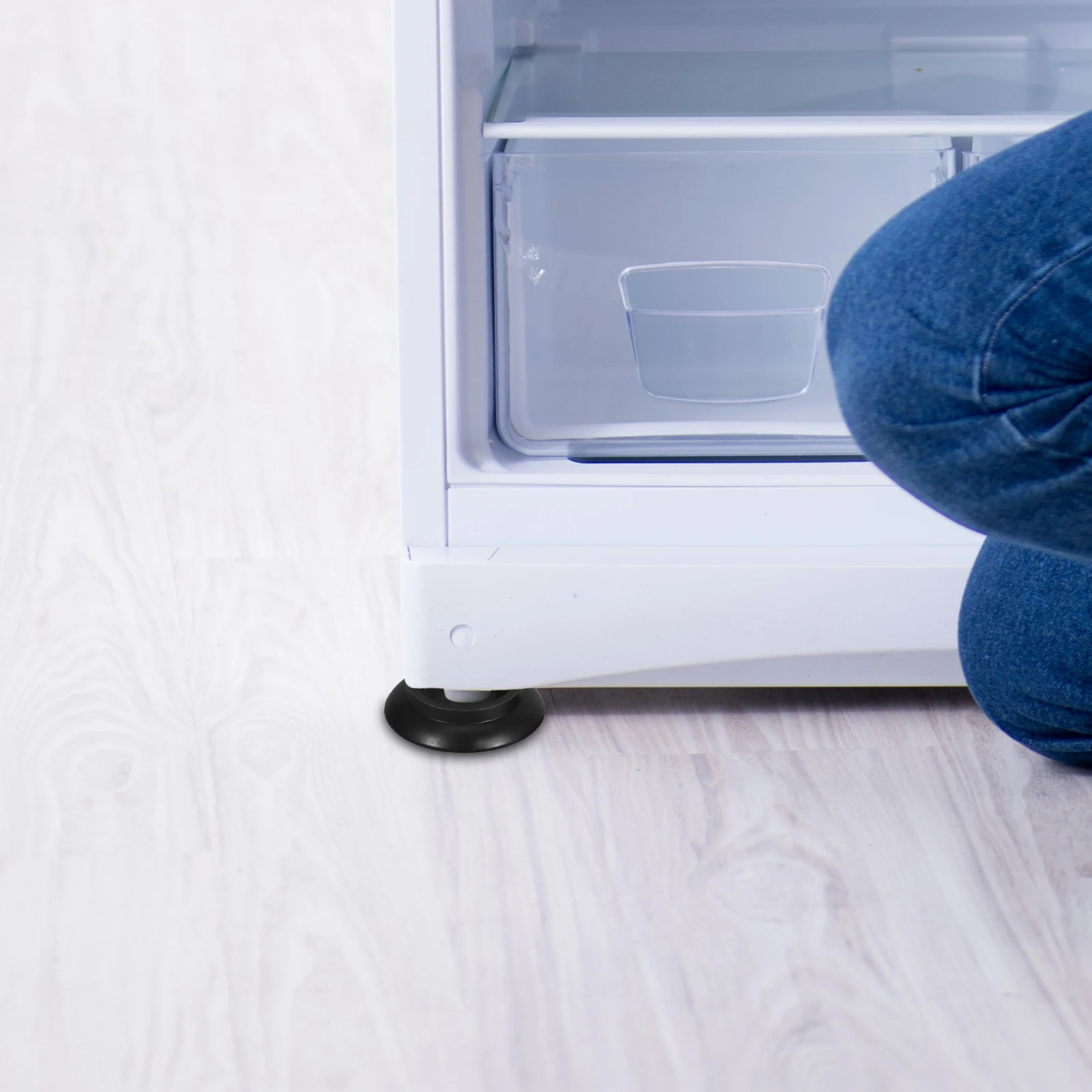 

12pcs Refrigerator Stabilizer Anti-Vibration Non-Skid Base For Freezer Furniture Floor Protectors Hardwood Floors Furniture Leg