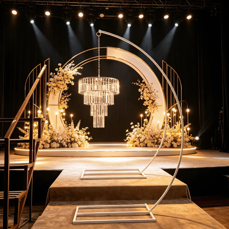 

4pcs Outdoor Lawn Flower Arch Acrylic Pendant Road Guide, Table Beside Decorationprops Party Event Stage, Wedding Hanging Props