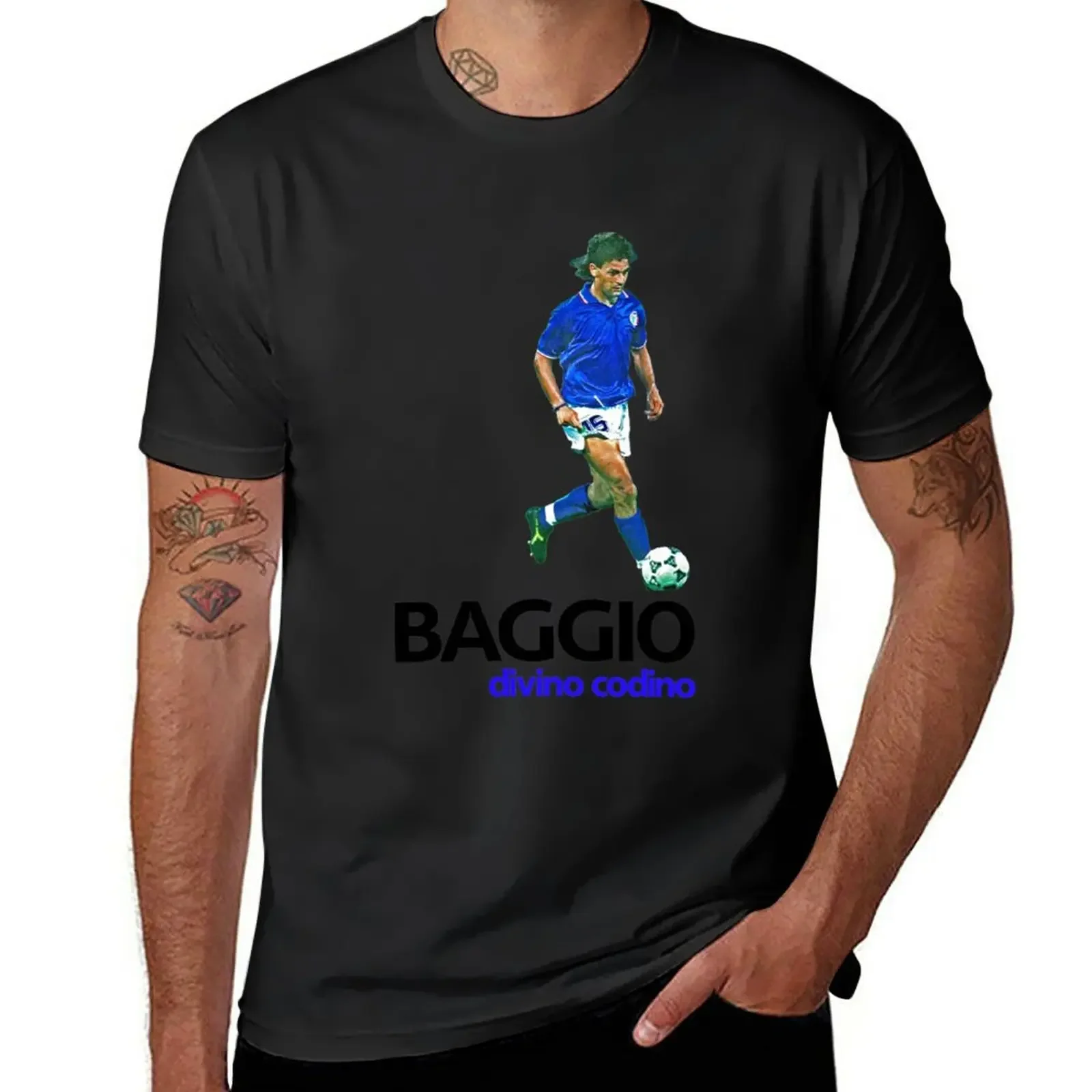 New Baggio Sticker T-Shirt man clothes summer clothes T-shirt short oversized t shirts mens funny t shirts