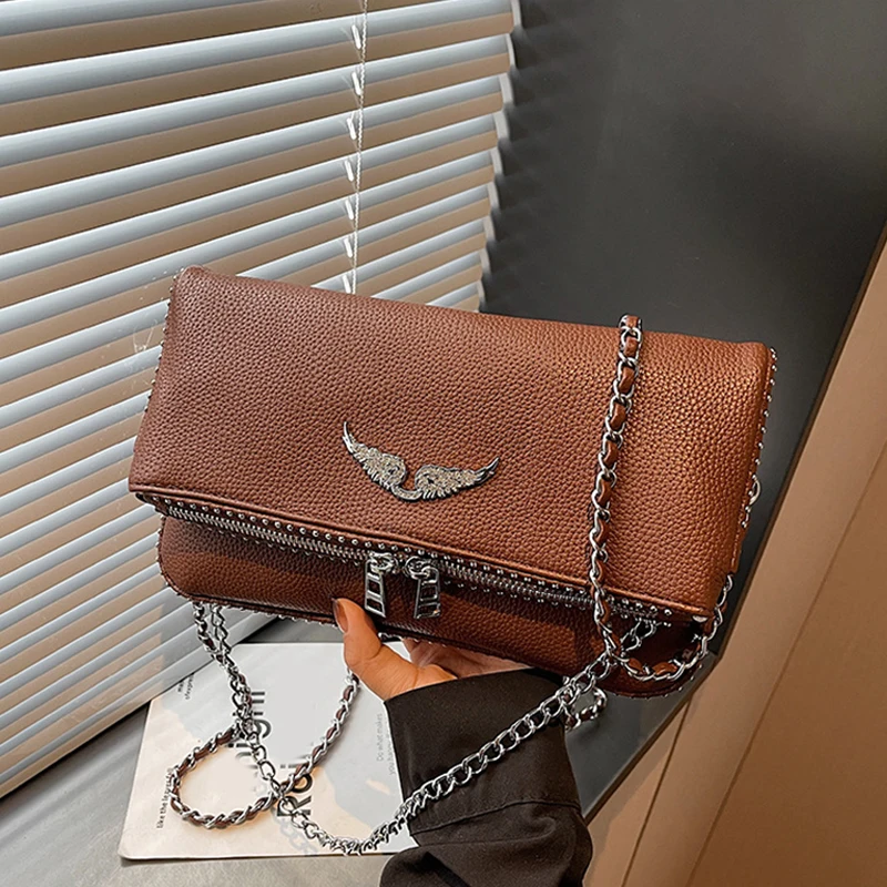 

Women's French Style Classic Flap Crossbody Bag,Vintage Chain Shoulder Purse, Chic Quilted Handbag for Daily Evening Date Outfit