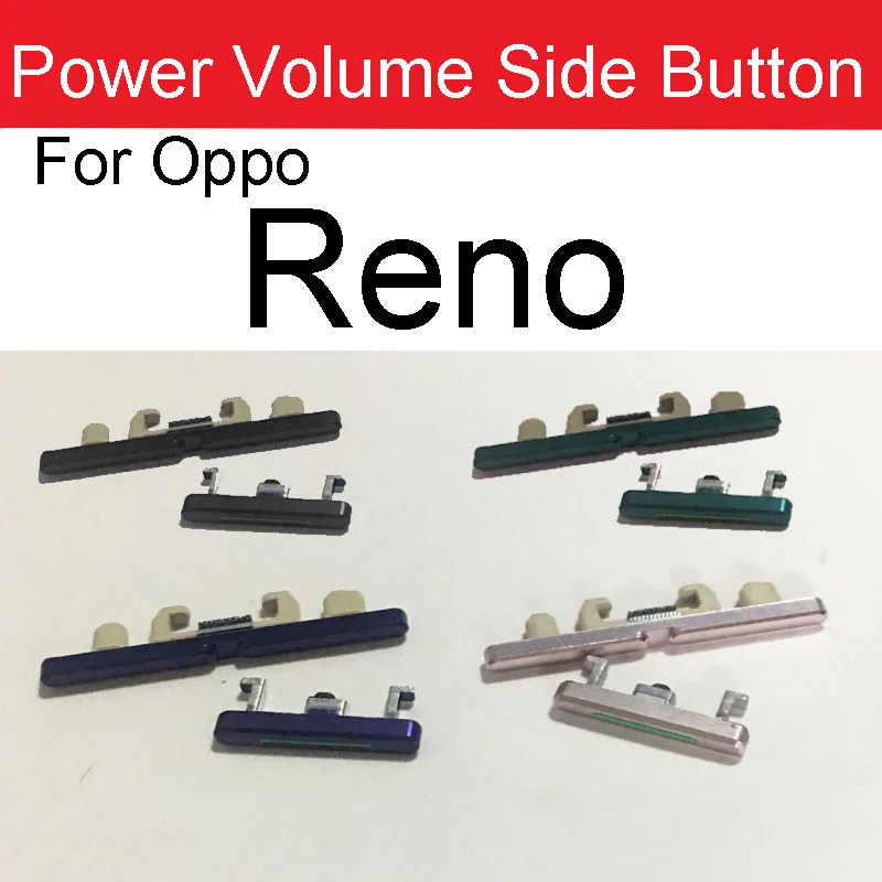 Power Volume Side Buttons For OPPO Reno 2 Z 2Z 2F On Off Power Volume Up Down Side Keypads Flex Cable Replacement Parts