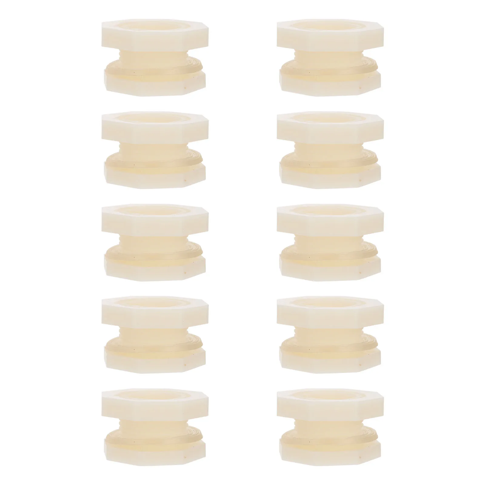 

10pcs Fittings ABS Plastic Tank Connector Adapter Wall Mounted Water Sealing Pond Aquarium Barrel Kit