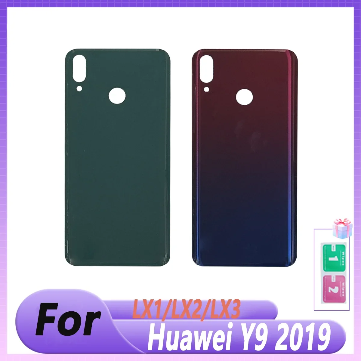pop-new-battery-cover-for-huawei-y9-2019-battery-cover-back-glass-panel-rear-housing-door-case-replacement