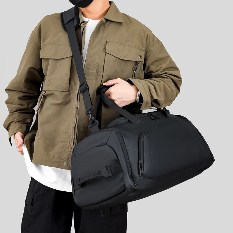Large Fitness Bag Wet Dry Separation Sports Handbag with Shoes Compartments Unisex Travel Backpack Outdoor Crossbody Bag