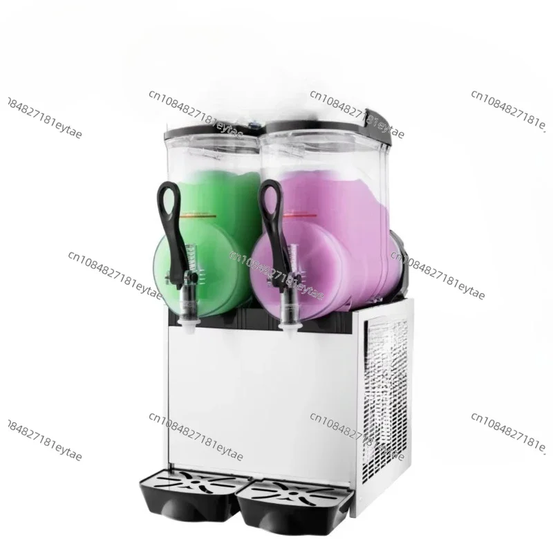 Double barrel double can automatic commercial frozen beverage wine machine