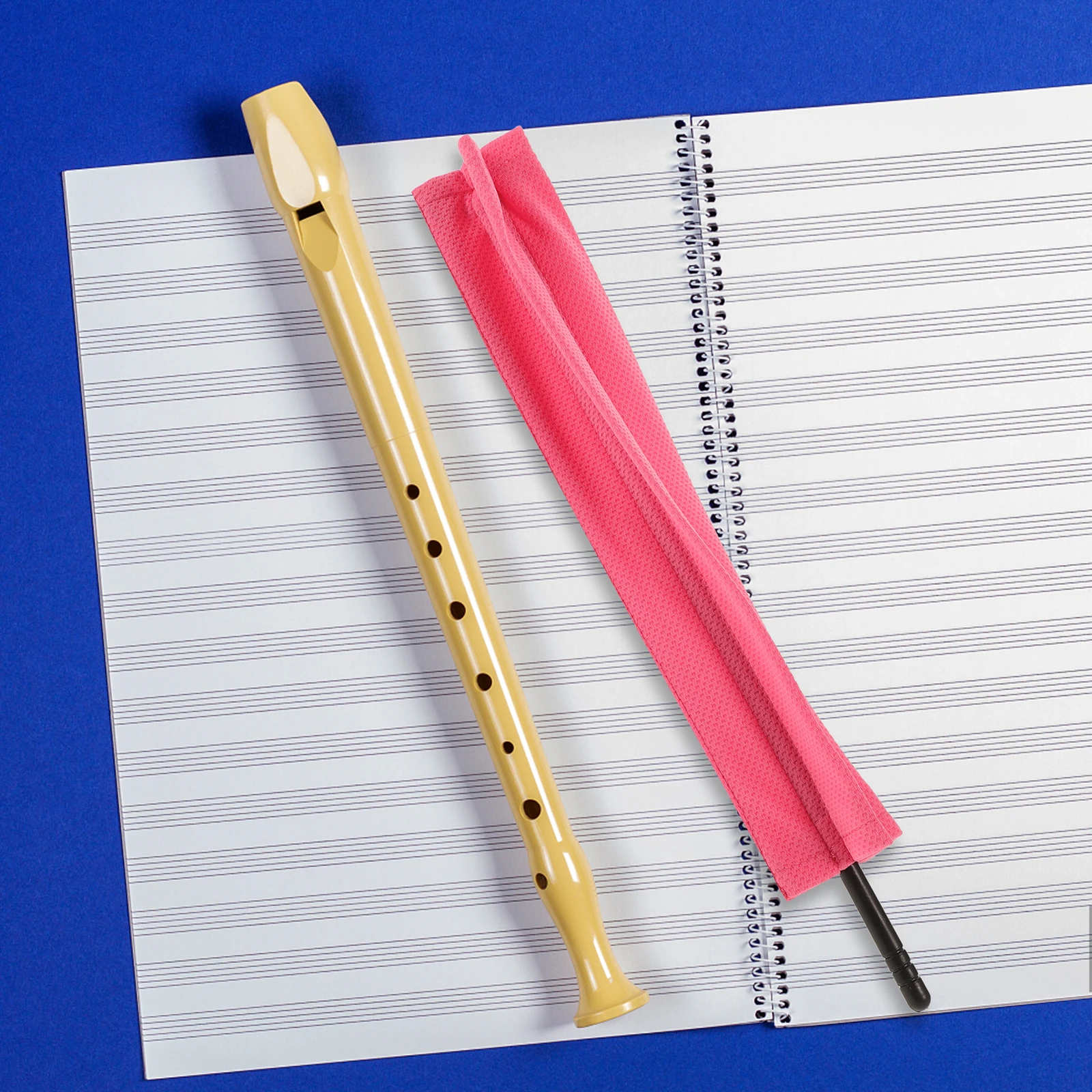 

1pcs Flute Cleaning Cloth Durable Soft Fiber Reusable Large Coverage Efficient One Time Wipe For Flute Saxophone Clarinet
