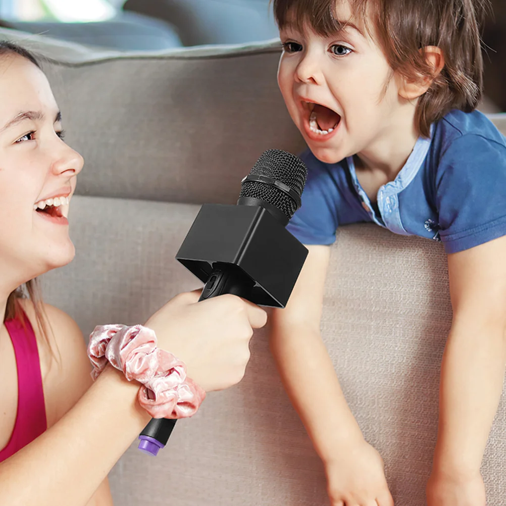 2Pcs Fake Microphones Portable Pretend Mic Small Plastic Karaoke Prop Kids Party Performance Role Simulation Portable Microphone