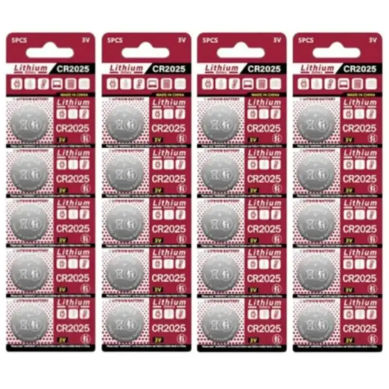 200PCS 3V CR2025 Lithium Button Battery DL2025 BR2025 5003LC LM2025 CR 2025 Coin Cell Watch Batteries For Toys Clock Compute