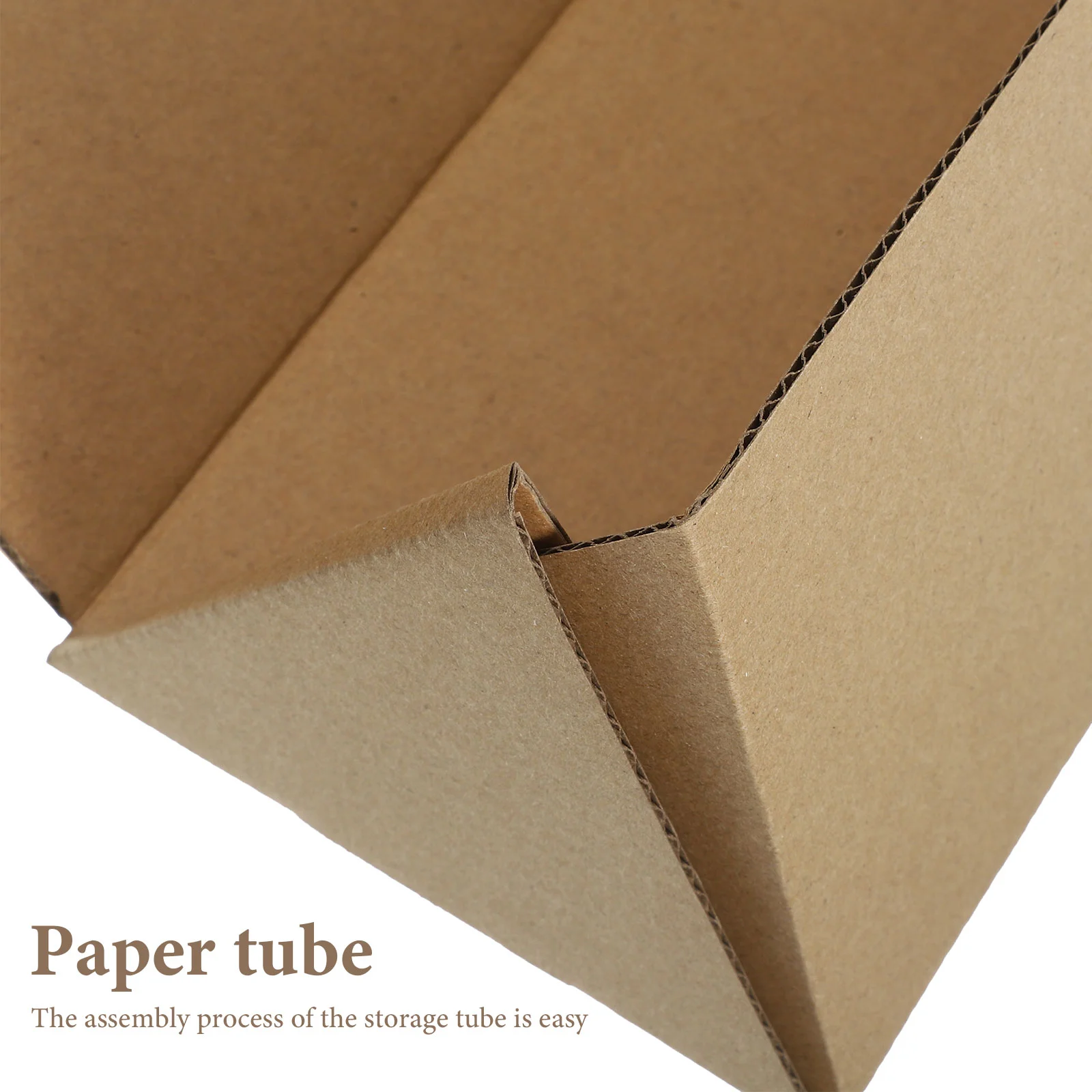 10 Pcs Carton Poster Tube Carrying Tubes Small Shipping Boxes for Storage Kraft Paper Artwork Case Travel Mailing