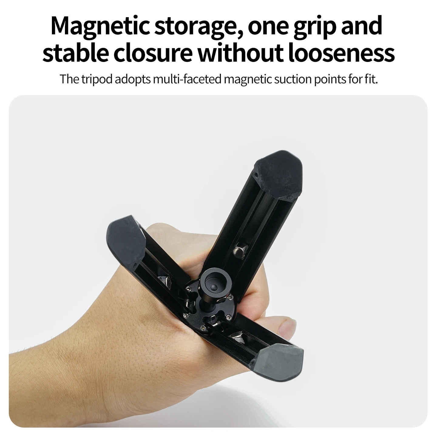 Ein-Klick-Öffnung Mini-Stativ 22mm Kugelkopf ARRI Positionierungsadapter 1/4 Schraube für GoPro Insta360 DJI Action Desktop Vlog Halterung – Detail 11