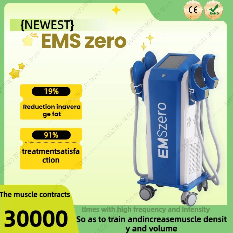 

RF Sculpting New Machine EMSZERO 6500W EMS Body Sculpt Pelvic Muscle Electromagnetic Stimulation Fat Slimming Technology Salon