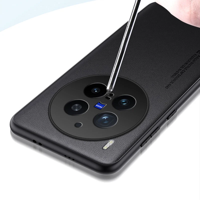 Leder Funda für VIVO X300 Pro Fall für VIVO X300 Abdeckung Mode Faser Textur PU-Leder Schutz Stoßfest Telefon capa