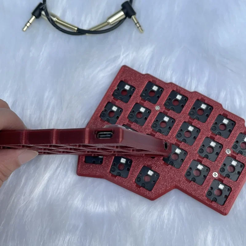 CORNE V4.1 Low Axis Split Keyboard Wired 3x5 Single-mode Custom Hot-Swap RGB QMK VIAL Low Profile Mechanical Keyboard Ergonomic