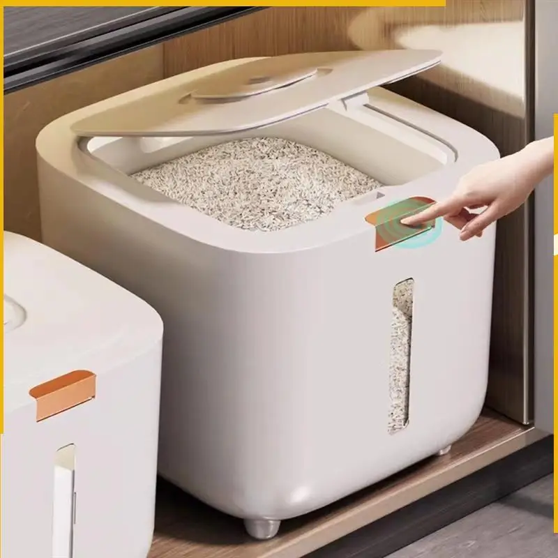 

Бытовая рисовая бочка A92P, защищенный от насекомых и влаги пищевой рисовый цилиндр, резервуар для хранения рисовой муки