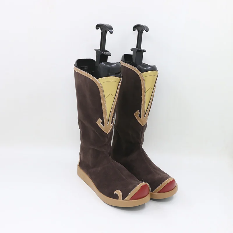 Jiraiya Zapatos de cosplay Botas de piel sintética hechas a mano Fiesta de Halloween para mujeres y hombres Zapatos