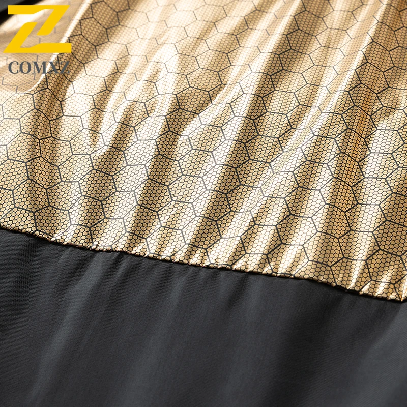 2025 Winter Lightweight Jacket Men's Luxury Black Gold Bright Waterproof Down Cotton Padding Coat Women Trendy Warm Puffer Parka