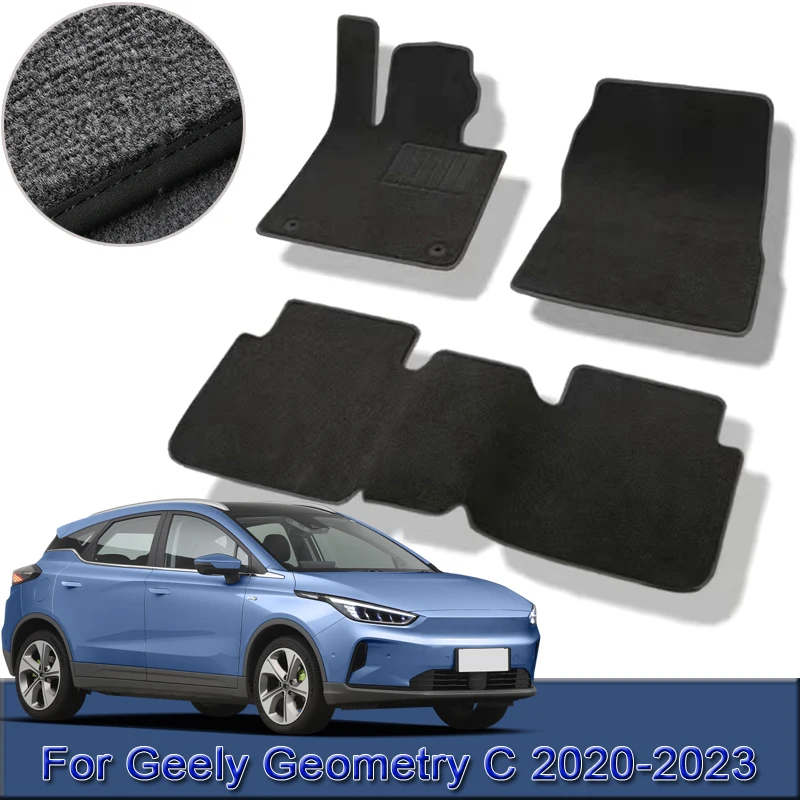 Custom Car Floor Mats For Geely Geometry C 2020-2023 Waterproof Non-Slip Floor Mats Interior Carpets Rug Foot Pads Accessories