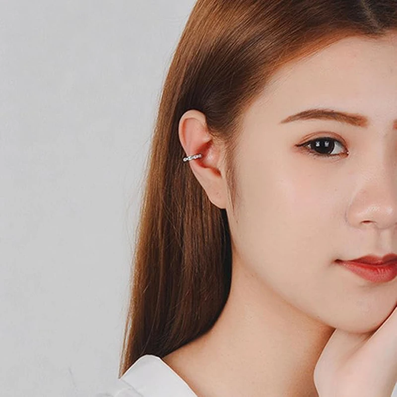Earrings Minimalist Non-Surgical Ear Corrector Silver Earrings Hypoallergenic Prominent Ear Clips For Photos Meetings First