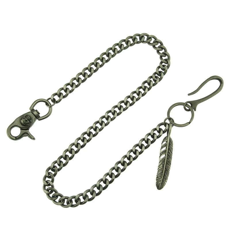 

Metal Pants Waist Chain for Men Hollow Leaf Wallet Punk Trousers Pocket Belt for Key Chains for Hip Hop Rock Jeans Jewelry