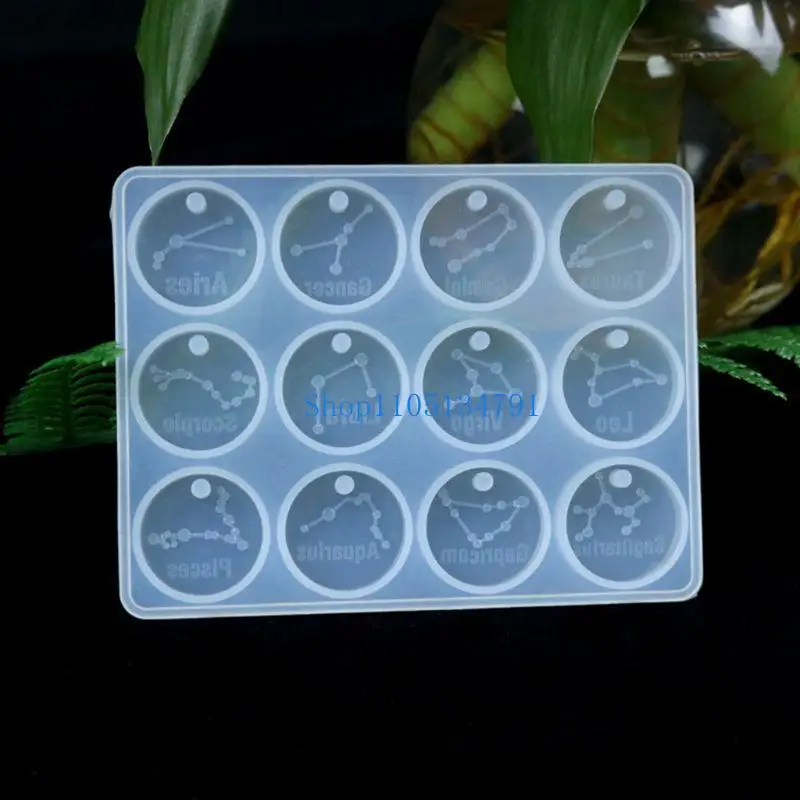 98 كجم 12 كوكبة قلادة صب قالب من السيليكون قالب حلي معلقة مصنوع يدويًا