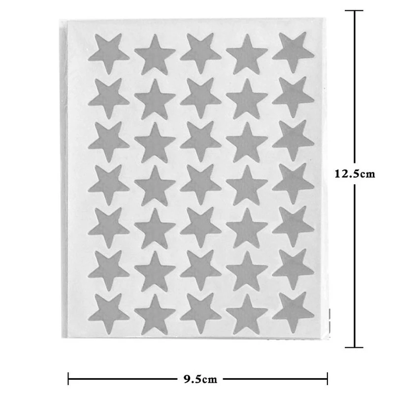 10pcs Many Stars Children's Gold-plated Award Glitter Sticker Mother Teacher Praise Label Award Five-pointed Star Sticker