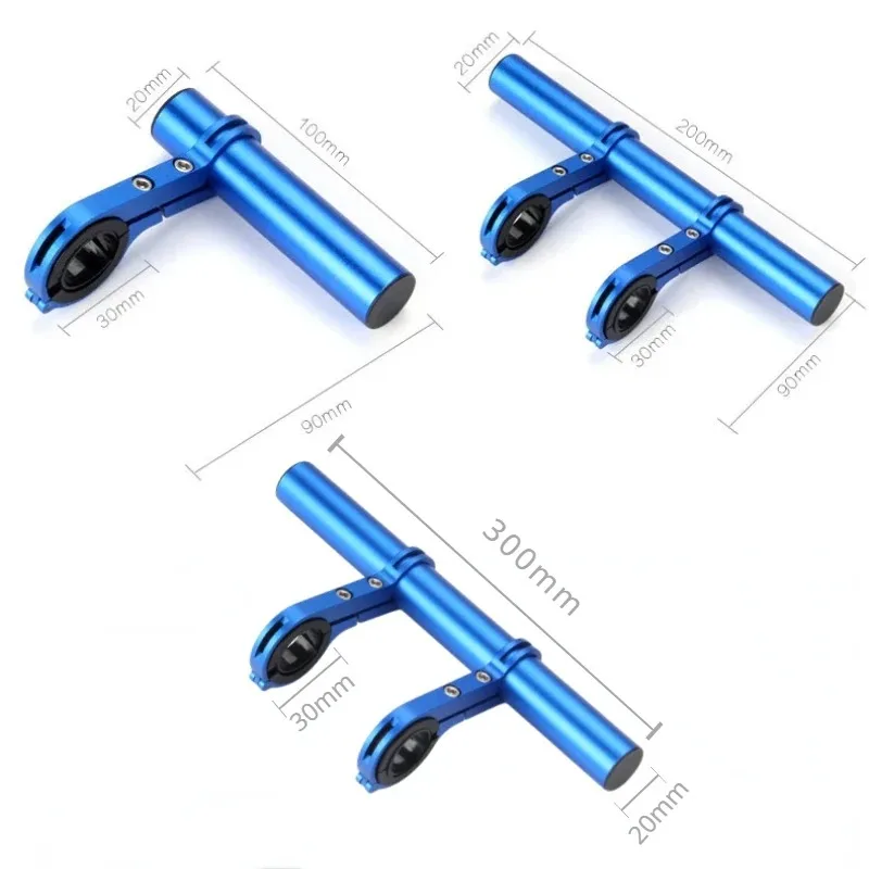 Support étendu de guidon en aluminium pour vtt, support d'extension de feu avant, pièces de support d'extension de cyclisme sur route (30cm)