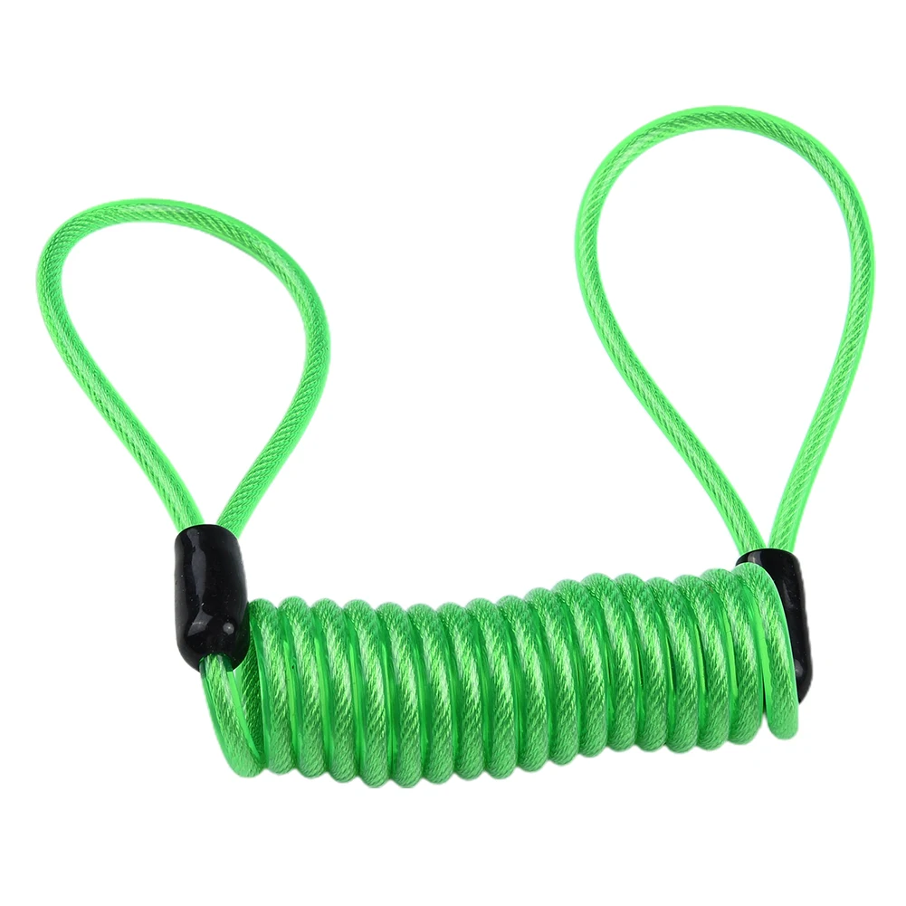 

Кабель напоминания о блокировке диска мотоцикла, спиральный стальной трос длиной 120 см для надежного замка и рукоятки, идеально подходит для безопасности велосипеда