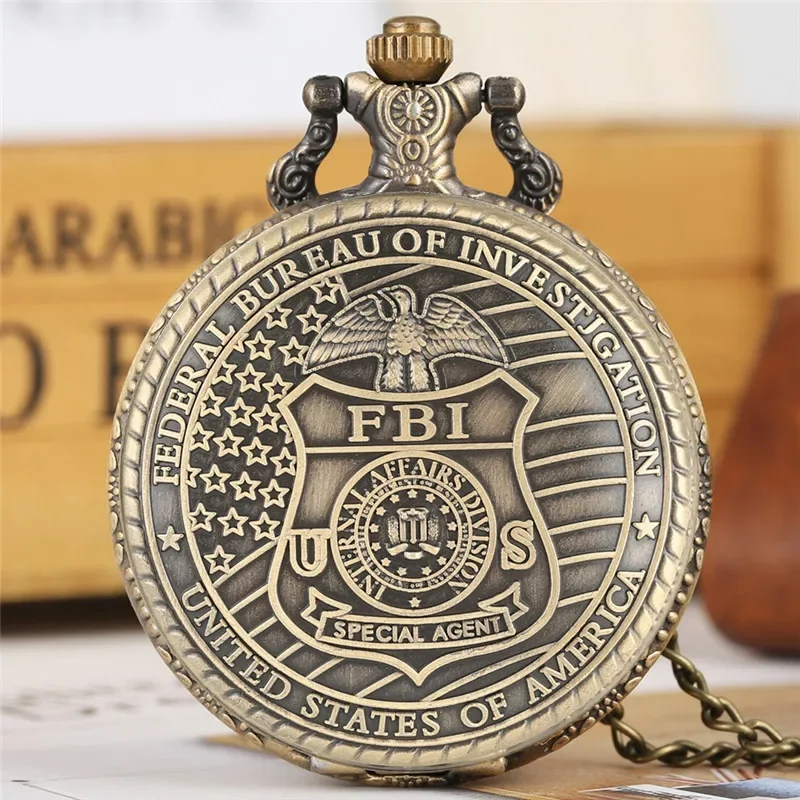 

Steampunk United States of America Pattern Women Men Analog Quartz Pocket Watch with Necklace Chain Arabic Numeral Clock Gift