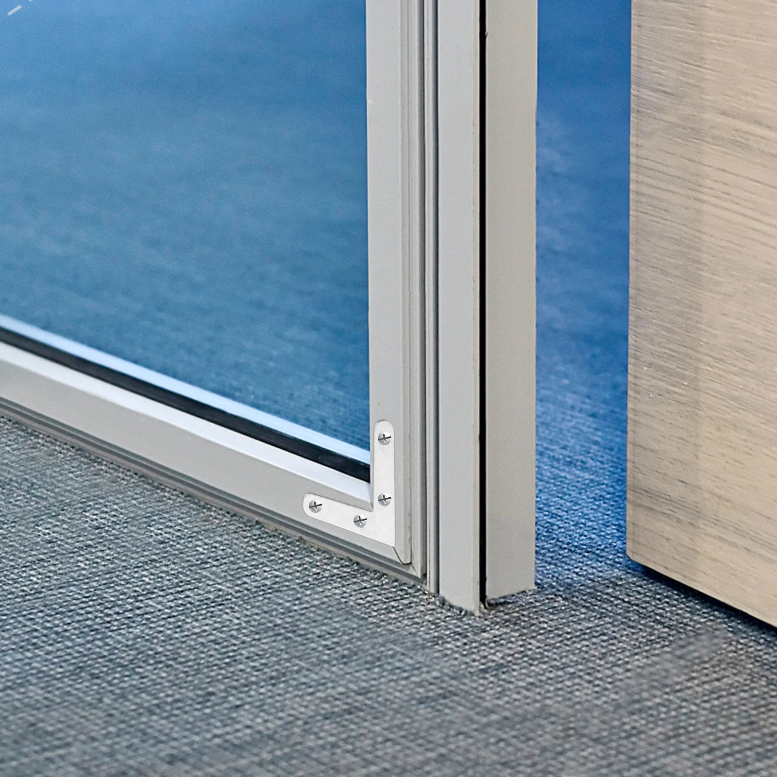 

10Pcs Strong Iron Screen Frame Corners 90 Degree Fixed Angle for Window Screens Maintenance Screen Frame Corner