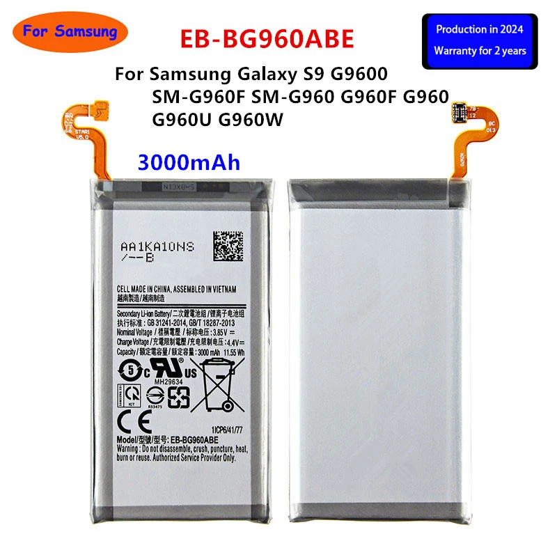 Brand New EB-BG960ABE 3000mAh Battery For Samsung Galaxy S9 G9600 SM-G960F SM-G960 G960F G960 G960U G960W +Tools