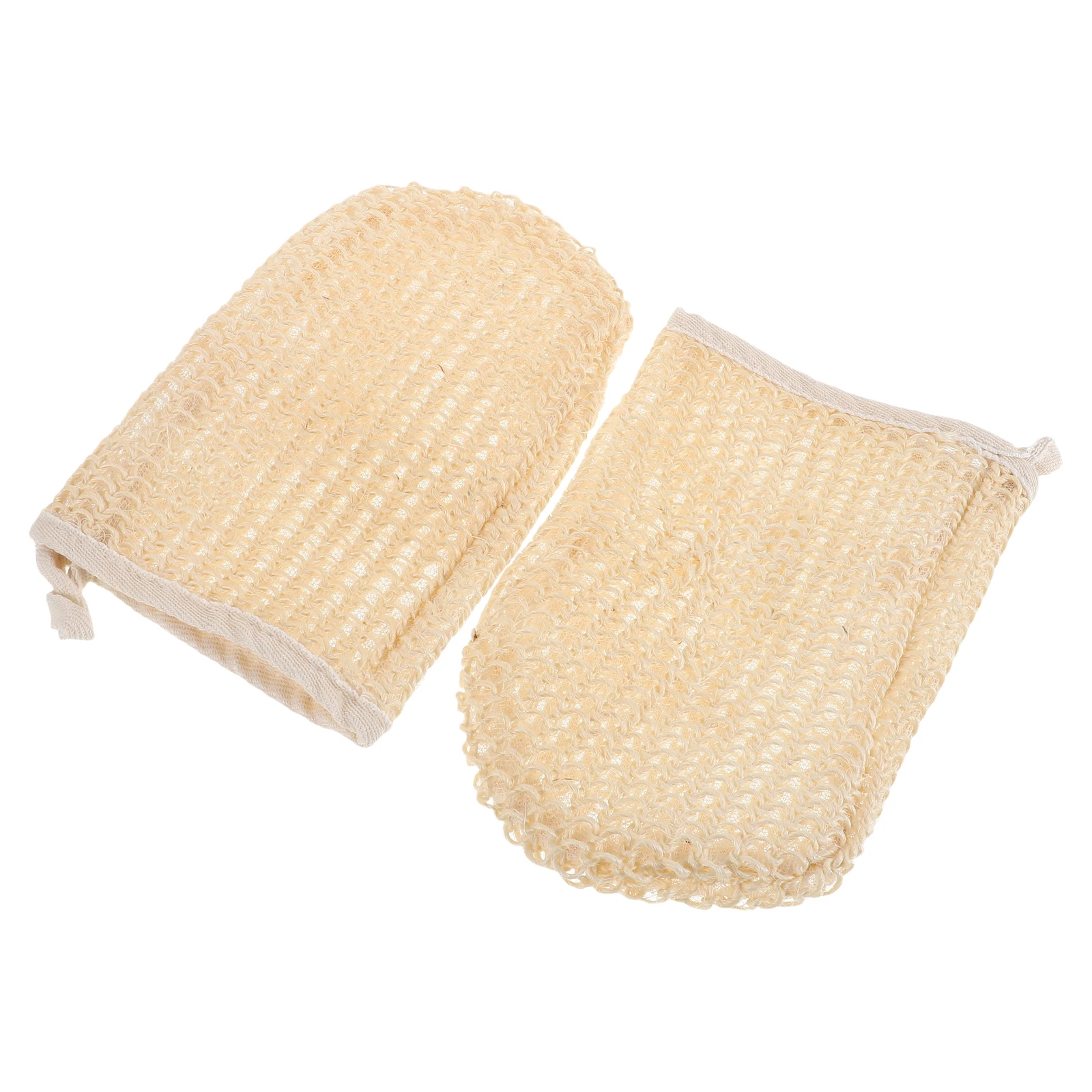 

Dual-Sided Sisal Exfoliating Gloves Bath Body Wash Mitts Scrubber For Men Women Reusable Cleaning Spa Bathing Accessories Body