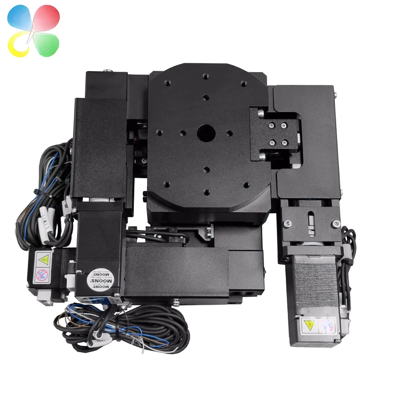 C&K Precise Positioning JMU-100 XYR Stage Kapasitas 10kg Stage Bermotor Elektrik untuk Optik