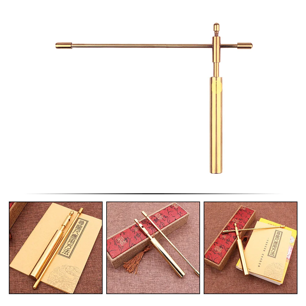 Portable Dowsing Divining Rods Energy Seeking Rods Metal Dowsing Rods Ruler Magnetic Field Divining Measuring Rods