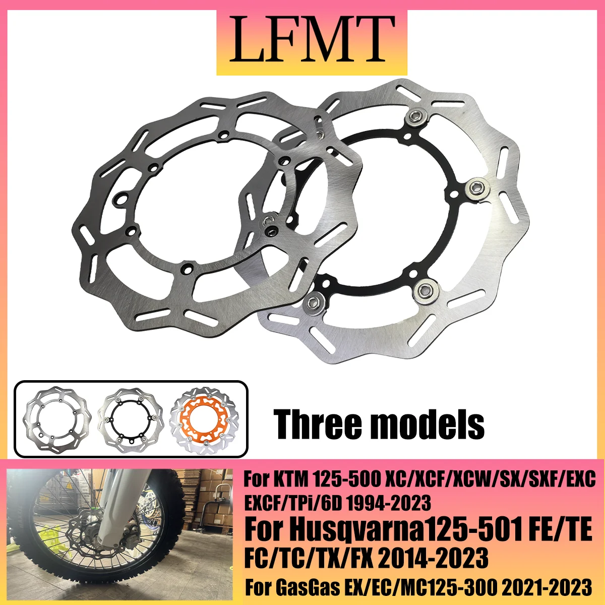 

For KTM SX SXF EXC EXCF XC XCW XCF TPi 2023 Motorcycle 260mm Front Brake Disc Wave Floating Rotor For Husqvarna FE TE FCTC TX FX