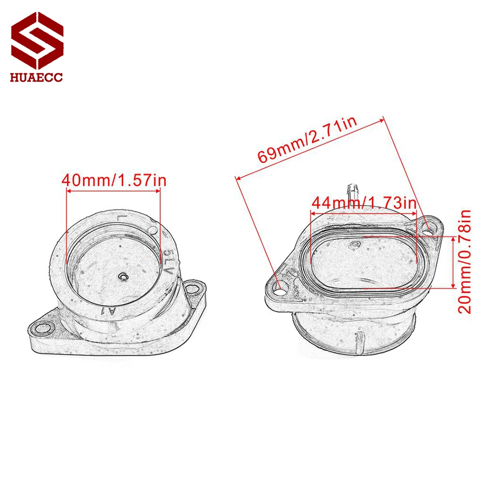 4 pièces adaptateur d\'interface de carburateur de moto collecteur d\'admission pour Yamaha FZS1000 FZS 1000 FZ1 Fazer 1000 2001-2005 5LV-13586-01