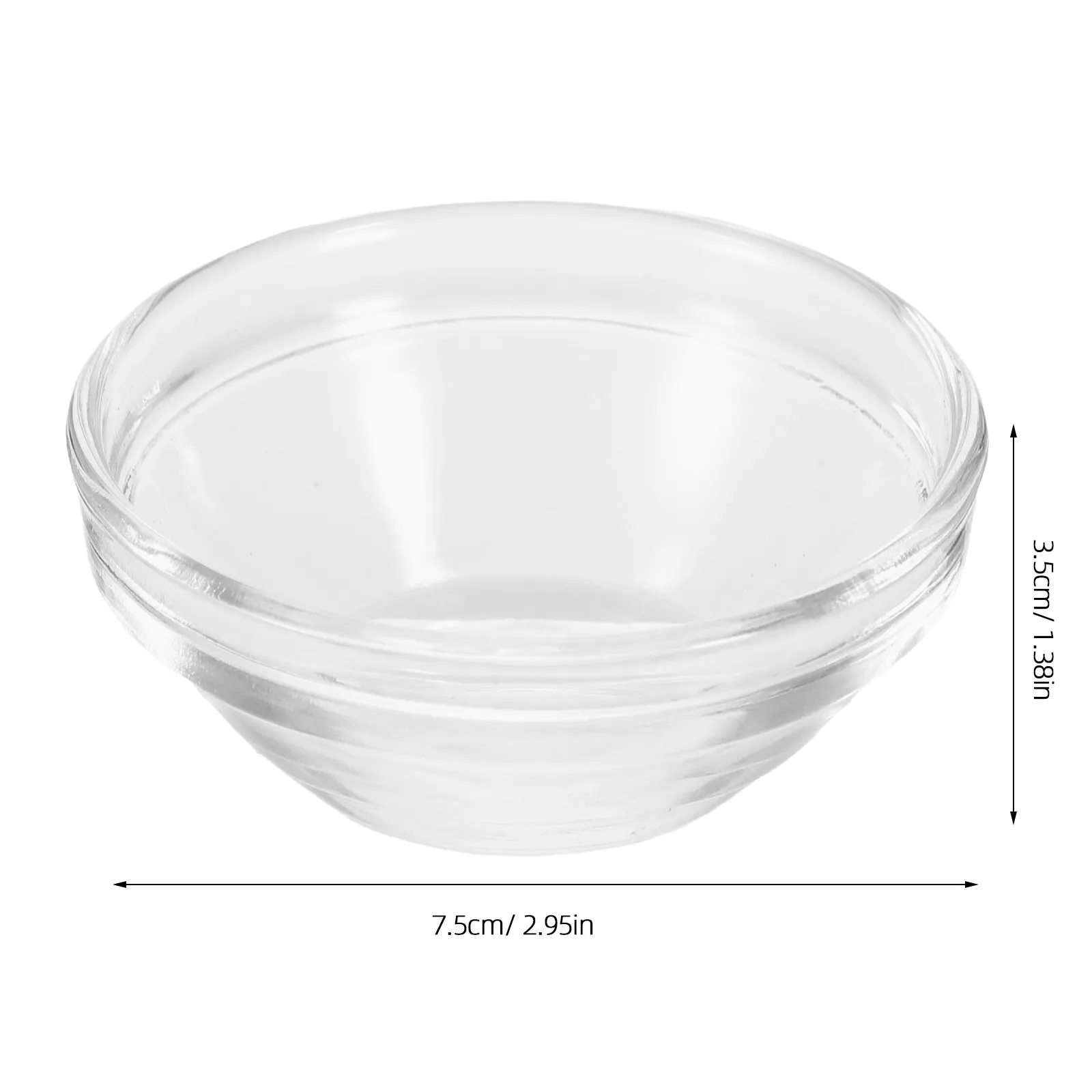 10Pcs Glass Bowls Set Small Clear Dessert Bowls Perfect for Pudding Ice Cream Dipping Sauce Condiment Serving Dish view 3