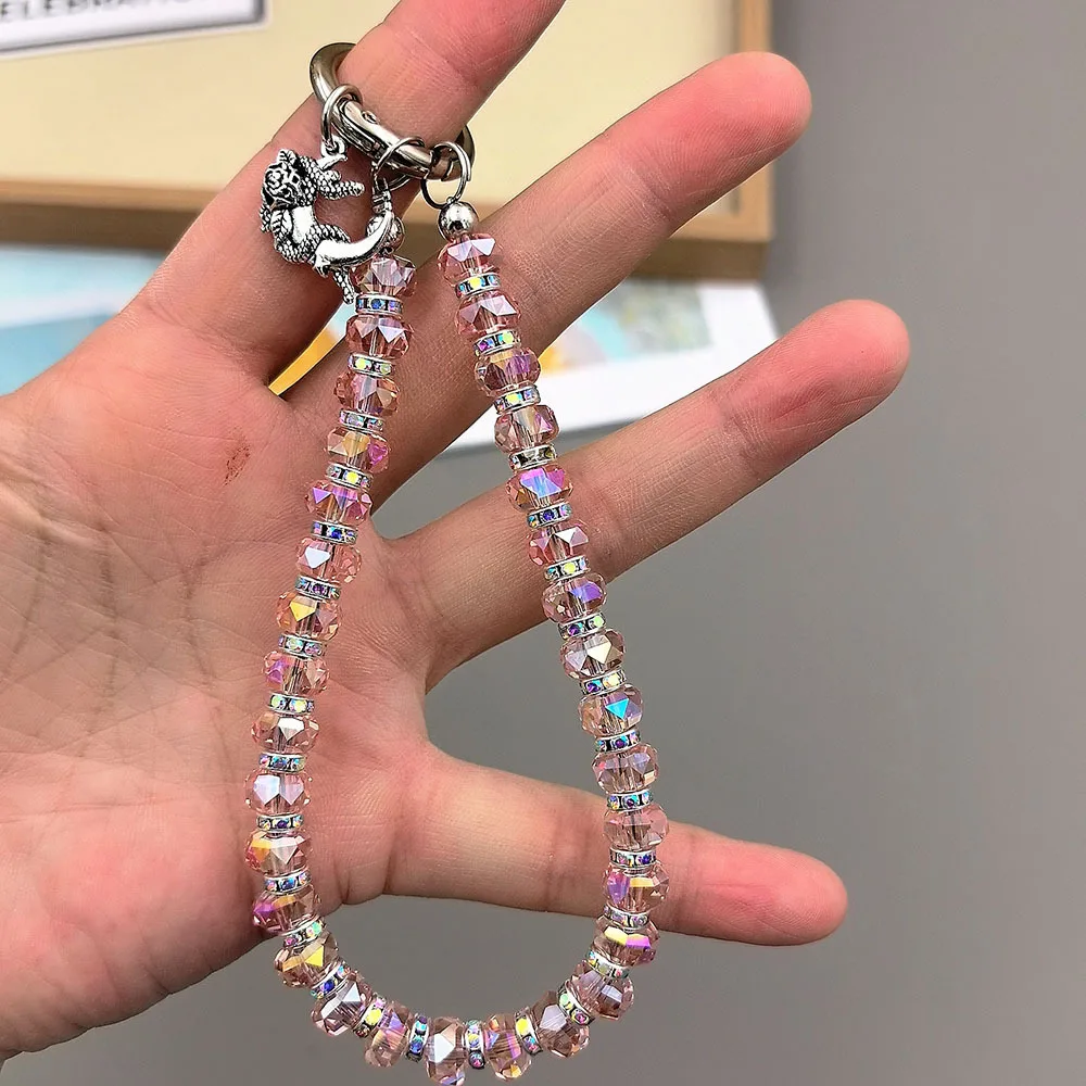Phone Case Lanyard Light Luxury Diamond For Phone Chain Crystal Camera Chain Bag Decoration Car Keychain Pendant