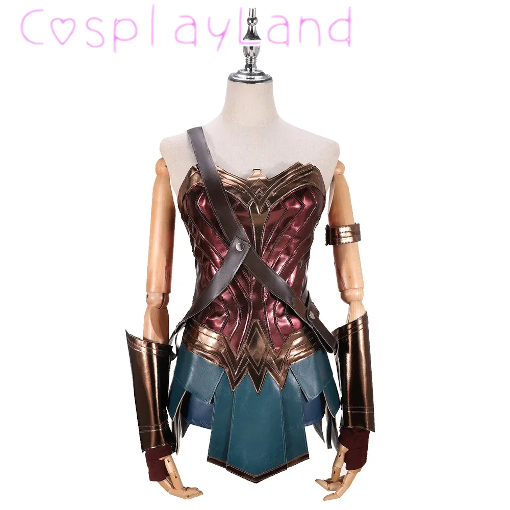 

In Stock Halloween Carnival Adult Women Superheroine Cosplay Wonder Girl Costume Roleplaying Fancy Suit Diana Sexy Outfit