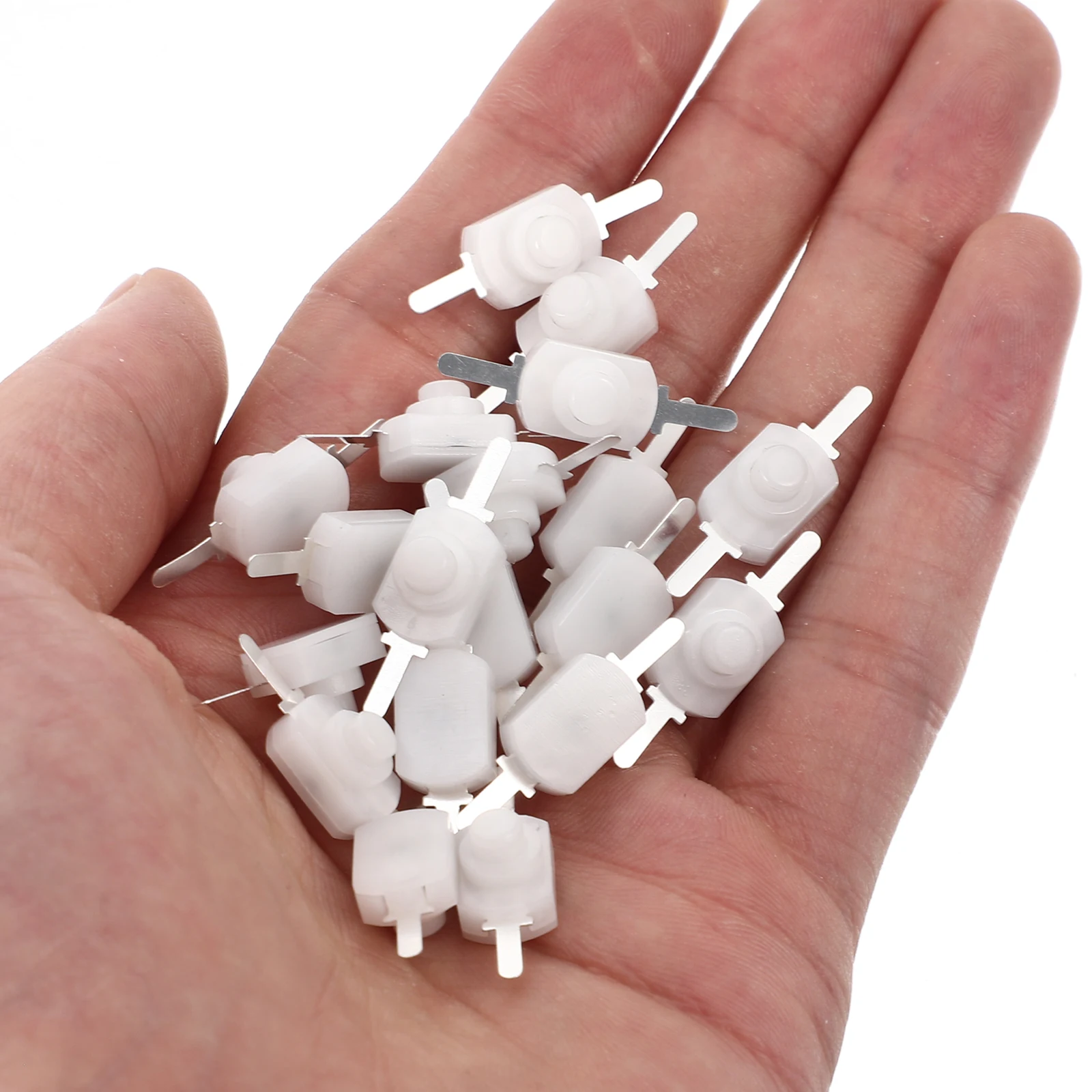 

50pcs Micro Latching Push Button Switch Mini On Off Small For Flashlight Torch Lamp Wall Outlet Self-Lock Button Light