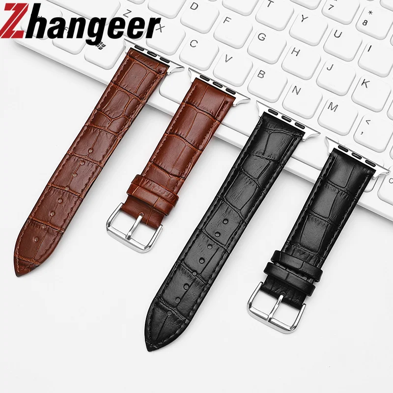 

Bamboo Leather Watch Strap For Apple Watch Band S10 46mm 9 8 7 6 SE 5 4 Bracelet iWatch Ultra 2 49mm 44mm 40mm 45mm 41mm 38mm