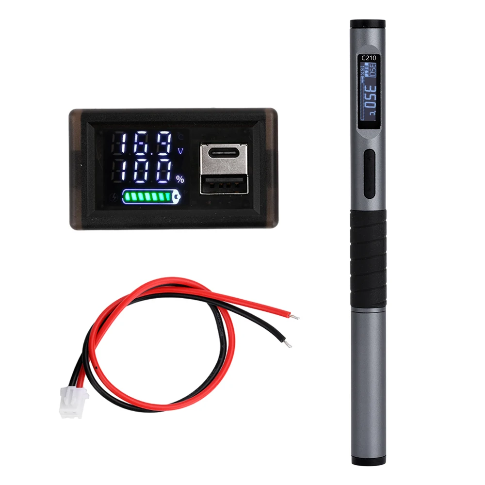 DC 9-20V 100W Intelligent Electric Soldering Iron Temperature Soldering Table Soldering Pen Professional Portable Soldering Iron