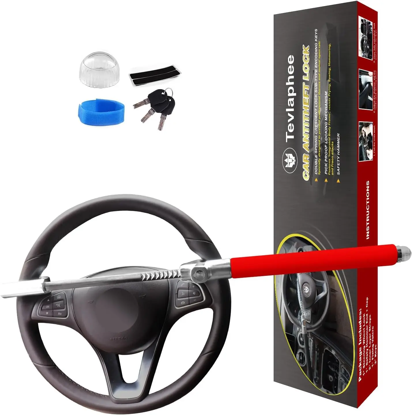 

Замок рулевого колеса, противоугонное автомобильное устройство, универсальная профилактика