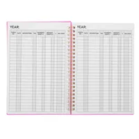 Account Book Notebook 8.5x6 Spiral Bound Expense Tracker Ledger Book for Home Business Budget Tracking Monthly Income Expense 5