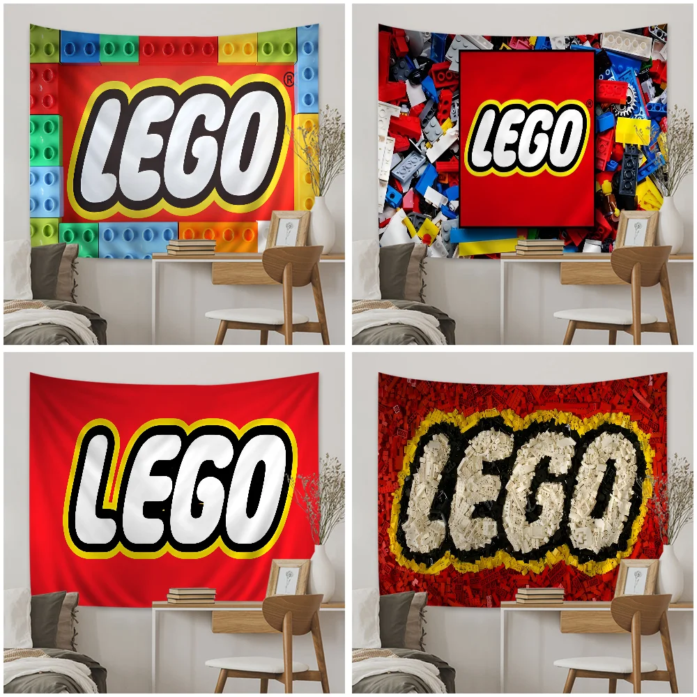 LEGO Printed Large Wall Tapestry Cheap Hippie Wall Hanging Bohemian Wall Tapestries Mandala INS Home Decor