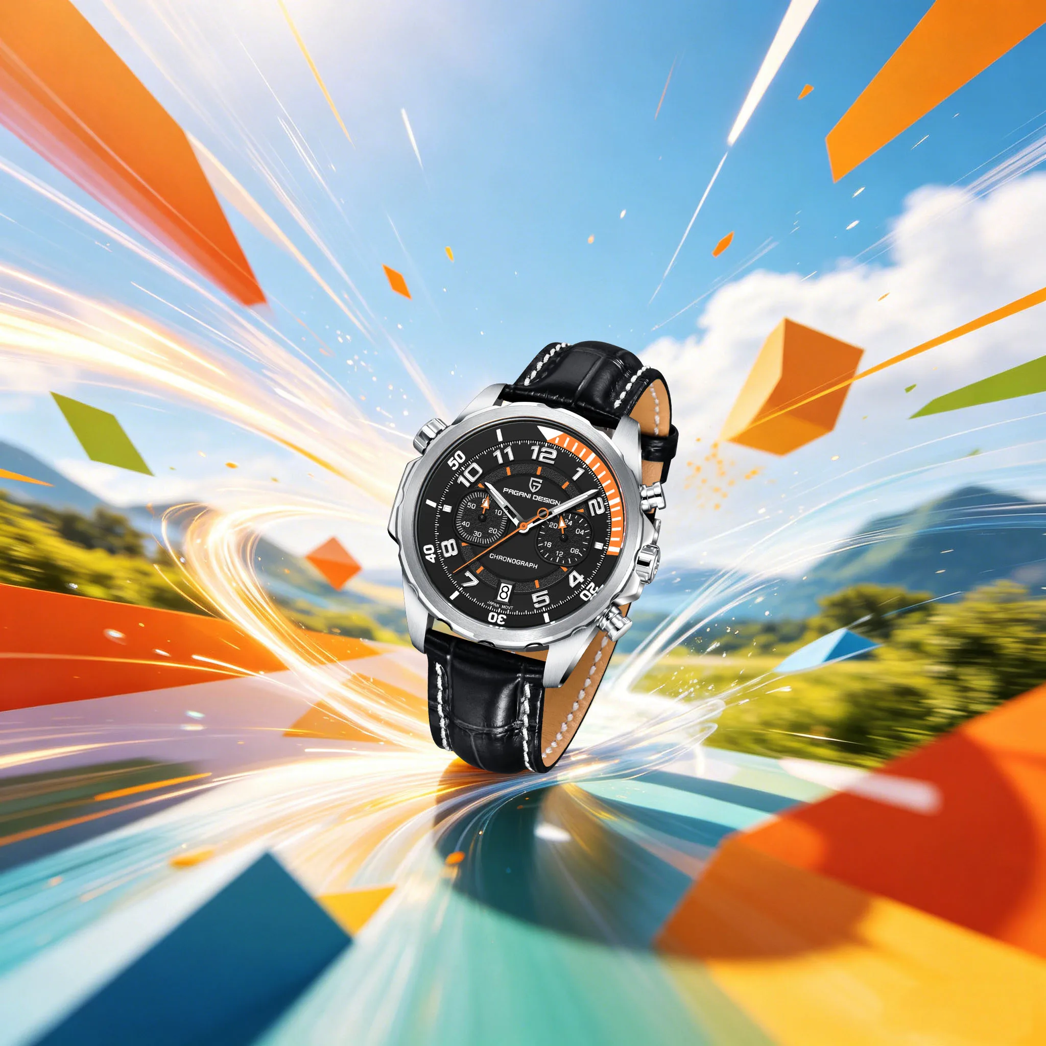 PAGANI DESIGN New Men Exclusive & Unique Quartz Watch Diving Luminous Chronograph Leather Strap Sapphire For Office Fashionistas